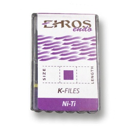 Limas Manuales NiTi K-File Ehros