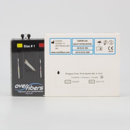 [END2696] Kit 9 Postes Fibra de Vidrio + 3 Fresas Polygon Overfibers