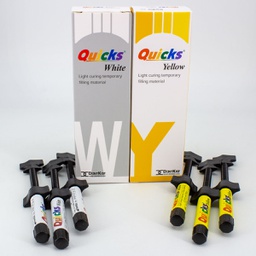 Resina Provisional Quicks Yellow/White x 3 Dentkist