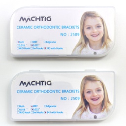 [ORT2509] 1 Caso Brackets estéticos Cerámicos Machtig