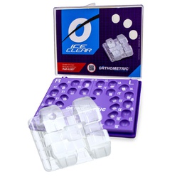 [ORT3372] 1 Caso Brackets estéticos Cerámicos Ice Clear Orthometric