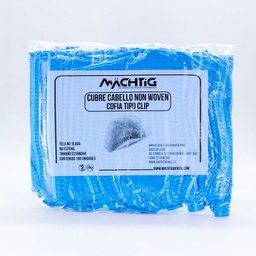 [DES3749CEL100] Cubre Cabello Cofia tipo Clip Non Woven Machtig