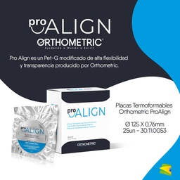 [ORT3781] Placas Láminas Termoplásticas para Alineadores Pro-Align 0,76 mm Orthometric
