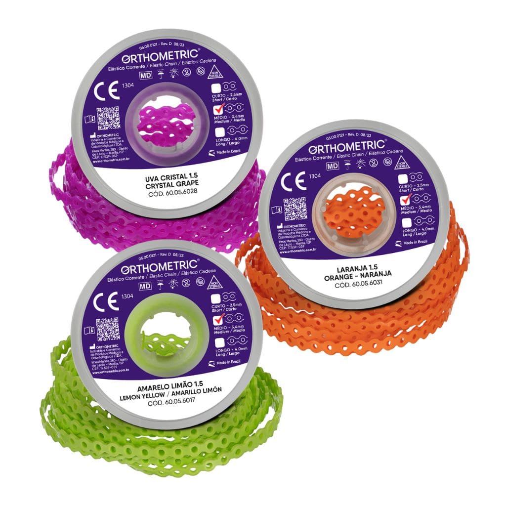 Cadenas Elásticas en rollo "M" 1,5 mt Orthometric