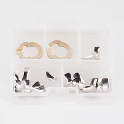 [RES3835] Set de 30 Bandas Matriz preformada con Clamps Resina F1 ZT Dental
