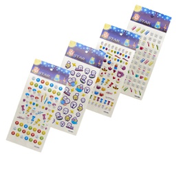 [DIA381310] Adhesivos Stickers en relieve Muelita x 10 láminas