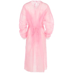 [DES3689ROS] Bata Quirúrgica con Puño rosada x 10 Machtig