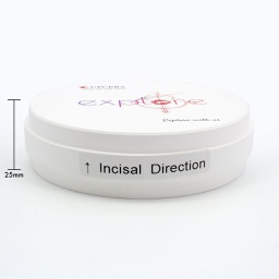 [LAB3994TTEEM9825] Disco de Zirconio Explore Esthetic Multi Ultra Translucidez TT 25 mm Upcera