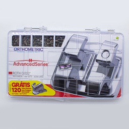 Kit 100 Casos Brackets + 120 Tubos Advanced Series Orthometric