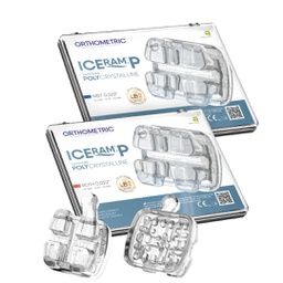 [ORT4073] 1 Caso Brackets estéticos Poly Zafiro ICeram-P Policristalino Orthometric