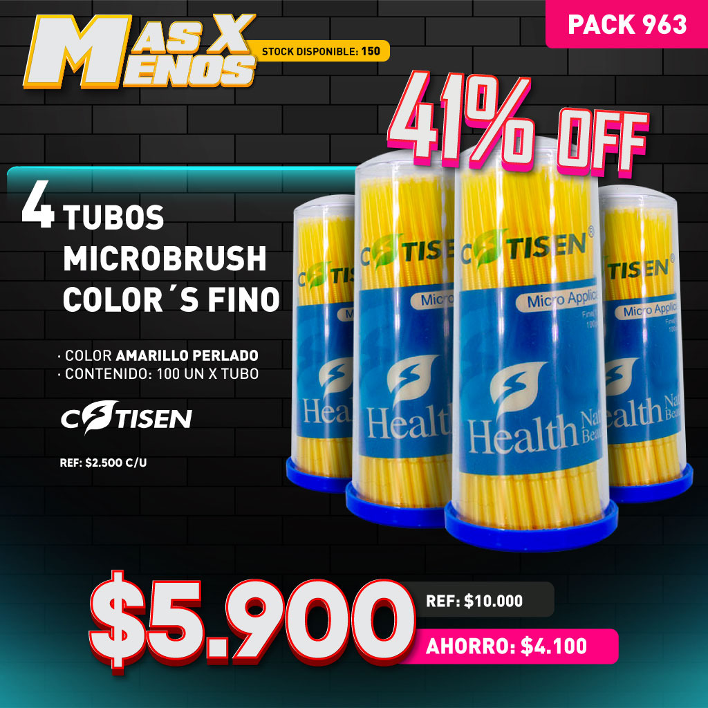 4 Tubos Microbrush Color´s Fino Cotisen