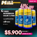 4 Tubos Microbrush Color´s Fino Cotisen