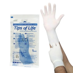 [CIR304361250] Guantes de Latex Esteriles Tips of Life 6 1/2 x 50 Supermax