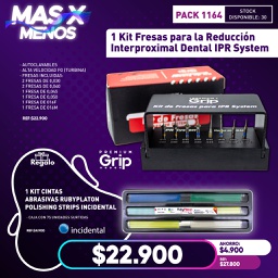 [PACK1164] 1 Kit Fresas para la Reducción interproximal Dental IPR System Premium Grip + Regalo