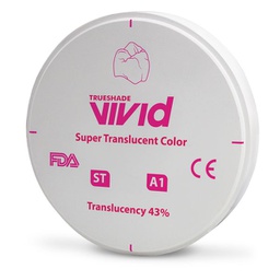 [LAB3308ST9812] Disco Zirconio Super Translucidez ST Color 12 mm Vivid