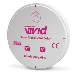 [LAB3308ST9810] Disco de Zirconio Super Translucidez ST Color 10 mm Vivid