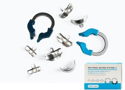 [RES4335] Set de 100 Bandas Matriz preformada con Anillo NiTi C2 tipo Dentsply ZT Dental