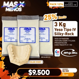 [PACK1274] 3 kg YesoTipo IV Silky-Rock Whip Mix