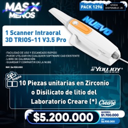 [PACK1296] 1 Scanner Intraoral 3D TRIOS-11 V3.5 Pro Youjoy + Regalo