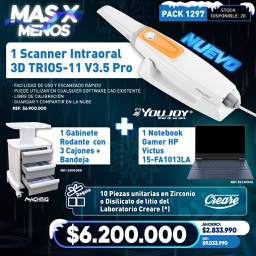 [PACK1297] 1 Scanner Intraoral 3D TRIOS-11 V3.5 Pro Youjoy + Regalos