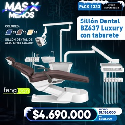 [PACK1333] 1 Sillón Dental BZ637 Luxury con taburete Fengdan