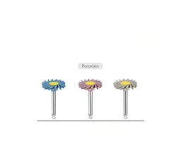 [ROT4297] Set de 3 Discos para pulido de Cerámica/Disilicato/Zirconio Twist disc diamantado tipo Eve ZT Dental