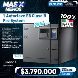 [PACK1355] 1 Autoclave E8 Clase B Pro System Euronda