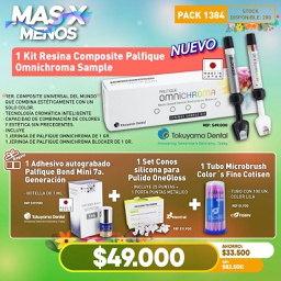 [PACK1384] 1 Kit Resina Composite Palfique Omnichroma Sample Tokuyama + Regalos