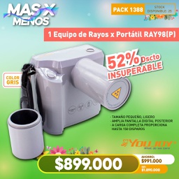 [PACK1388] 1 Equipo de Rayos x Portátil RAY98(P) Youjoy