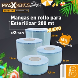 [EST3419] Mangas en rollo para Esterilizar 200 mt Cotisen