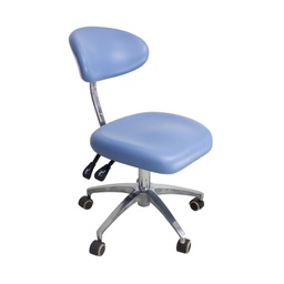 [SIL4521] Taburete con respaldo ergonómico base metálica 338B PRO Anle