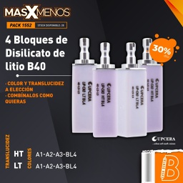 [PACK1552] 4 Bloques de Disilicato de litio B40 Upcera