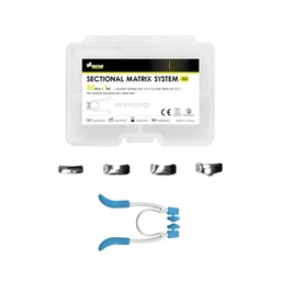 [RES4536] Set de 30 Bandas Matriz preformada con porta anillo G2 tipo Polydentia ZT Dental
