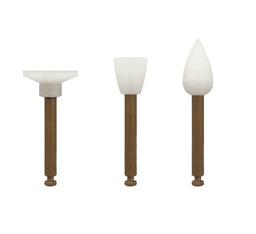 [ROT4543] Set de 10 Cauchos para acabado One-Step Finishing tipo Dentsply P7 1.0 ZT Dental