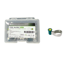 [RES454038] Set de 50 Bandas Matriz acero Adapt supercap tipo K 0,038 mm M6 1.0 ZT Dental