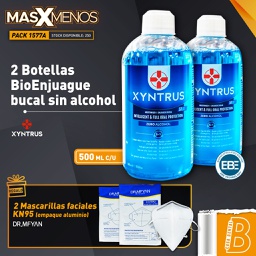 [PACK1577A] 2 Botellas BioEnjuague bucal sin alcohol Xyntrus Brix + Regalo