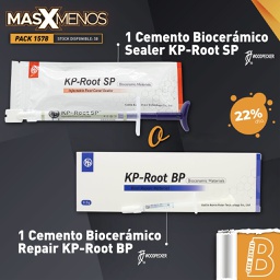 [PACK1578] 1 Cemento Biocerámico Sealer KP-Root SP o 1 Cemento Biocerámico Repair KP-Root BP Woodpecker