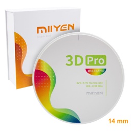 [LAB4495TTM9814] Disco de Zirconio Pro 3D Multi Ultra Translucidez TT 14 mm Miiyen