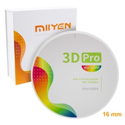 [LAB4495TTM9816] Disco de Zirconio Pro 3D Multi Ultra Translucidez TT 16 mm Miiyen