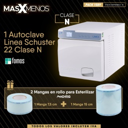 [PACK1589] 1 Autoclave Linea Schuster 22 Clase N Fomos + Regalo