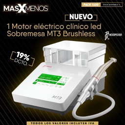 [PACK1600] 1 Motor eléctrico clínico led Sobremesa MT3 Brushless Woodpecker