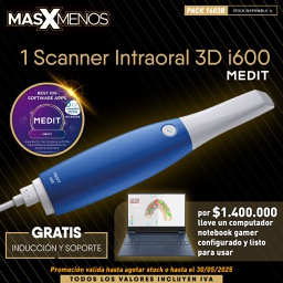 [PACK1603B] 1 Scanner Intraoral 3D i600 Medit + Computador Notebook Gamer