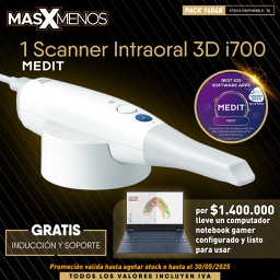 [PACK1604B] 1 Scanner Intraoral 3D i700 Medit + Computador Notebook Gamer