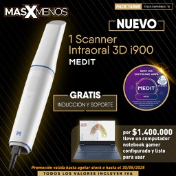 [PACK1606B] 1 Scanner intraoral 3D i900 Medit + Computador Notebook Gamer