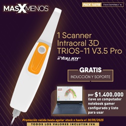 [PACK1607B] 1 Scanner Intraoral 3D TRIOS-11 V3.5 Pro Youjoy + Computador Notebook Gamer