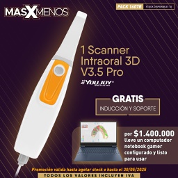[PACK1607B] 1 Scanner Intraoral 3D V3.5 Pro Youjoy + Computador Notebook Gamer