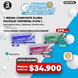 [PACK1612] 1 Jeringa Resina Composite fluida Palfique Universal Flow L Tokuyama