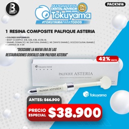 [PACK1616] 1 Jeringa Resina Composite Palfique Asteria Tokuyama