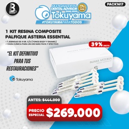[PACK1617] 1 Kit Resina Composite Palfique Asteria Essential Tokuyama