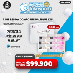[PACK1619] 1 Kit Resina Composite Palfique LX5 Tokuyama